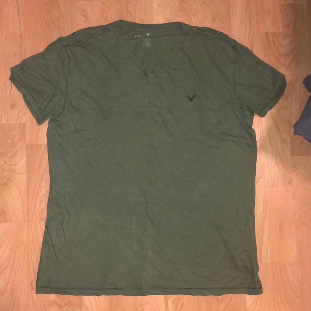 Olive Green American Eagle Tee